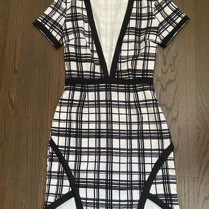 MISSGUIDED | checkered midi dress